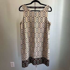 Interi Pattern Sleeveless Dress